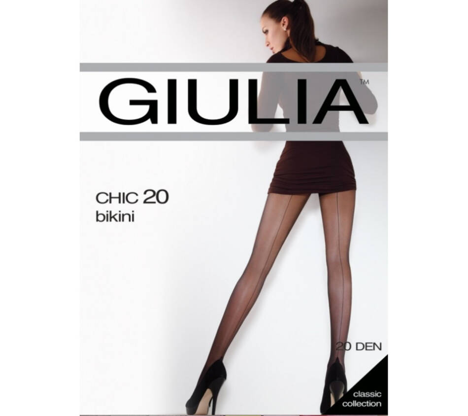 Women's Sheer Back Seam Tights with Lace-Effect Briefs